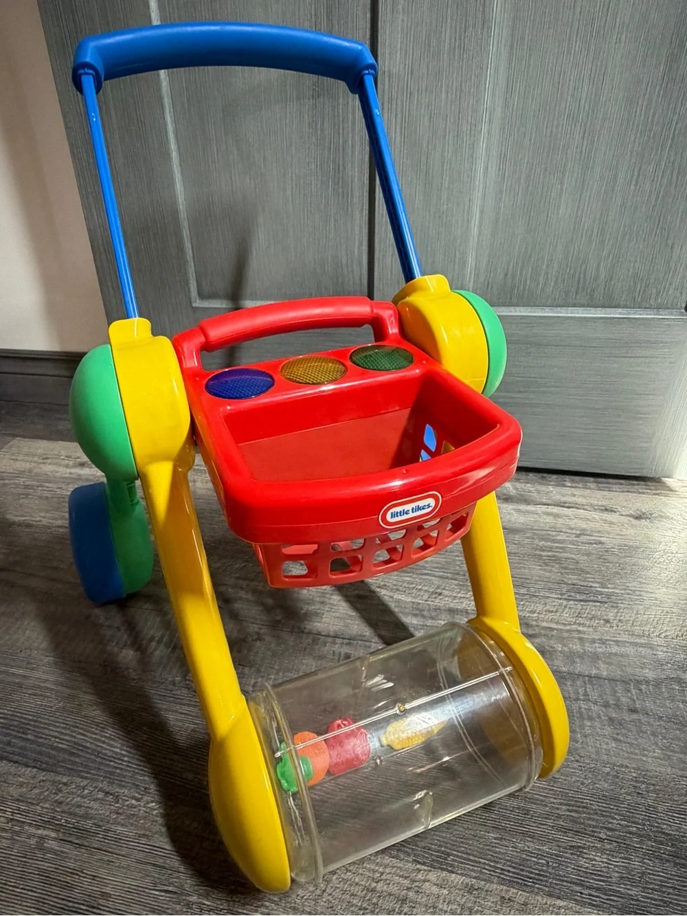 Vintage Little Tikes Wide Track Shop & Grow Baby Walker Shopping Cart Adjustable